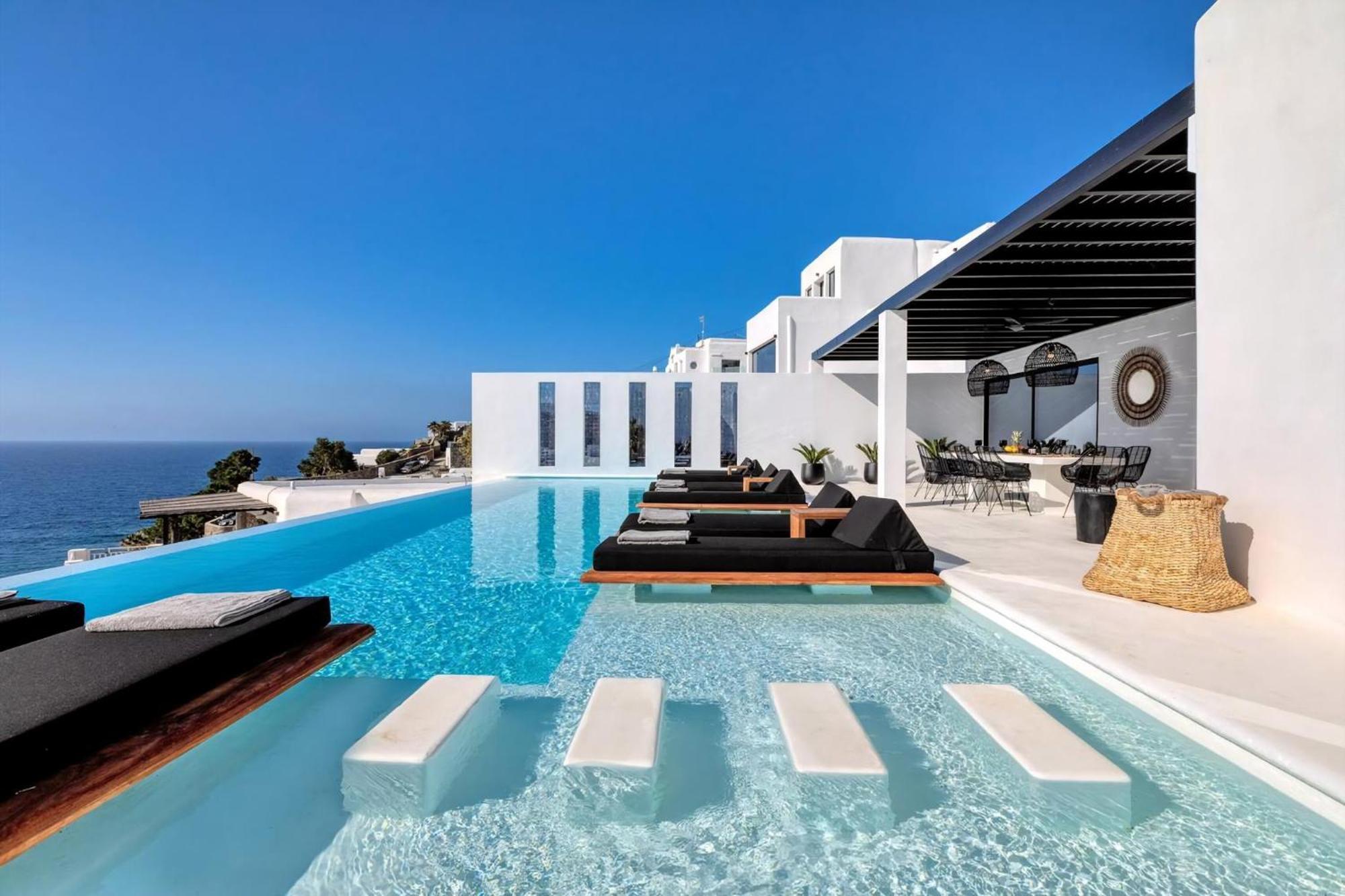 Phenomenal Mykonos Villa 6 Bedrooms Villa Paradise View Panoramic Sea Views Private Infinity Pool Psarou Beach Villa *
