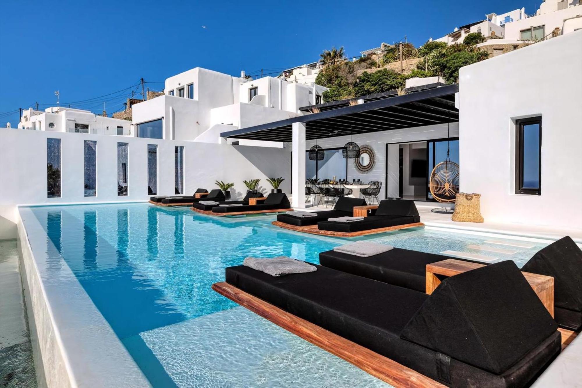 Phenomenal Mykonos Villa 6 Bedrooms Villa Paradise View Panoramic Sea Views Private Infinity Pool Psarou Beach Villa